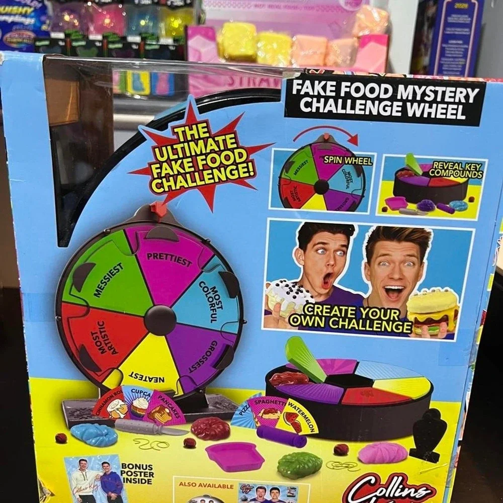 Collins Key Ultimate Fake Food Mystery Challenge Wheel Game 24 Surprises New